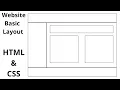 Basic Website Layout Using HTML CSS with Source Code