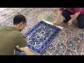 2x3 silk rug sent to USA