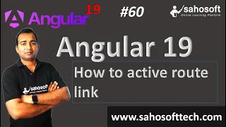 how to active route link in Angular 19 Routing in Angular Angular 19 Tutorials in Hindi