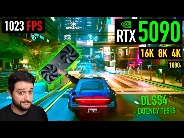 The RTX 5090 in Cyberpunk 2077 - DLSS4 - 4K, 8K, 16K !!!