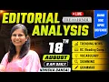 The Hindu Editorial Analysis 18 August 2026 Nimisha Bansal Vocab Grammar Reading Skimming