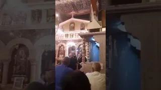 مقتطفات من القداس الليلي لعيد الفصح المجيد في مدينة بيت ساحور مدينة الرعاة في محافظة بيت لحم 