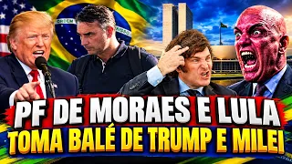 TRUMP RESGATA FLÁVIO BOLSONARO E FAMÍLIA COM AJUDA DE MILEI E PF DE MORAES LEVA MAIOR DRIBLE 4K