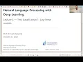 NLP with Deep Learning 03 Text classification 1 - Log-linear models