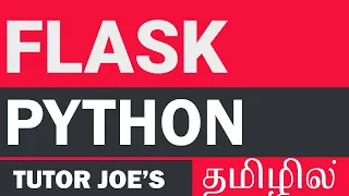 Flask Framework in Python Tamil Flask Complete Tutorial Part-1