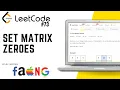 73 Set Matrix Zeroes Leetcode Medium