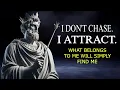 Don t Chase Attract - What Belongs to You Will Simply Find You