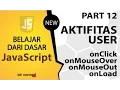 Tutorial Dasar JavaScript Part 12 - onClick-onMouseOver-onMouseOut-onLoad
