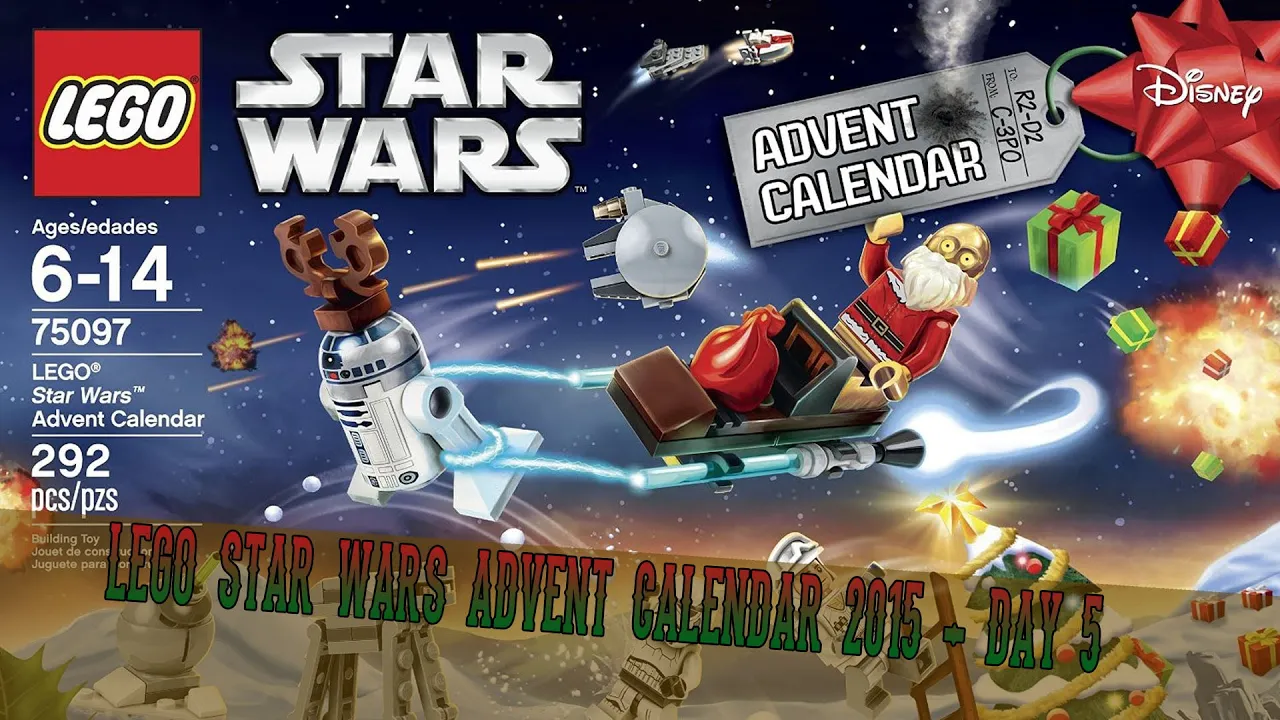 LEGO STAR WARS Advent Calendar Christmas 2015 Set No. 75097 292 pieces ages 6-14 There are 24 builds. 