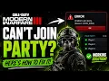 CALL OF DUTY MW3 - CANT JOIN PARTY