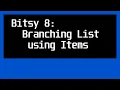 Bitsy 8 Interactions Branching List using Items
