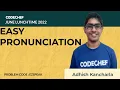 EZSPEAK EASY PRONUNCIATION July Lunchtime 110 2022 Problem Solutions CodeChef