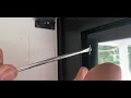 OldGuyDIY Larson Signature Storm Door 4 Minute Glass Screen Swap Process Remove Replace 2 Trim Pc