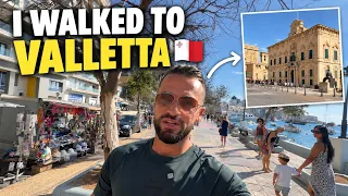 I Walked From Sliema to Valletta 🇲🇹 | Malta Walking Tour
