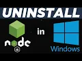 How to Uninstall Node js in Windows 2026 GUIDE