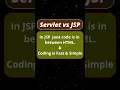Servlet vs JSP Difference Explained in 1 Minute CS Wali Madam