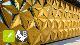 Dynamic Triangulated Facade Grasshopper for Rhino Parametric Script and Full Length Tutorial
