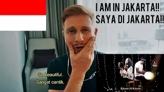 rohman ya rohman cover by sabyan reaction and my arrival in jakarta