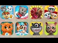 Talking Tom Finds 2,Tom Candy Run,Bubbu,Tom Finds,Scary Anna,Duddu,Scary Juan,Talking Doge,