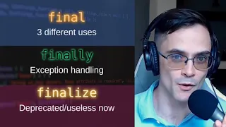Java final VS finally VS finalize in 5 minutes