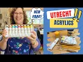 Utrecht Acrylic Paints Review Swatching Color Mixing Paintings