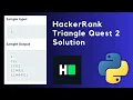 Triangle Quest 2 HackerRank Solution Math Python