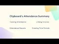 New Clipboard Feature Attendance Summary