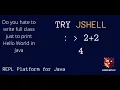 Run Java Statements without writing a class JShell - REPL Platform for Java PRACTICAL