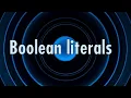 Boolean literals java coding