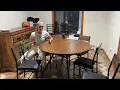 Pamapic 47 Round Pedestal Table Kitchen Dining Set Review