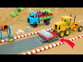 Download Lagu DIY Mini Tractor Science Project Making Concrete Road | Construction Vehicles, Road Roller
