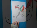 Download Lagu Drawing and Coloring Number 59 #drawing #satisfying #shorts