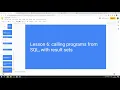 Writing Modern RPG - Calling Programs from SQL Part 6