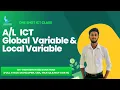 ICT Python Global variable Local variable Function English Medium