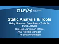 Mentorship Session Static Analysis Tools