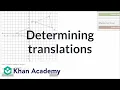 Formal translation tool example Transformations Geometry Khan Academy