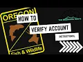 ODFW How to verify your account