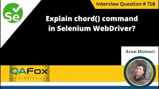 Explain chord command in Selenium WebDriver Selenium Interview Question