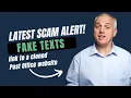 Latest scam alert - Fake texts link to a cloned Post Office website