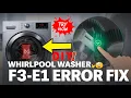F3 E1 Error Code Whirlpool Washer Repair - Easy Dirt Cheap DIY Fix