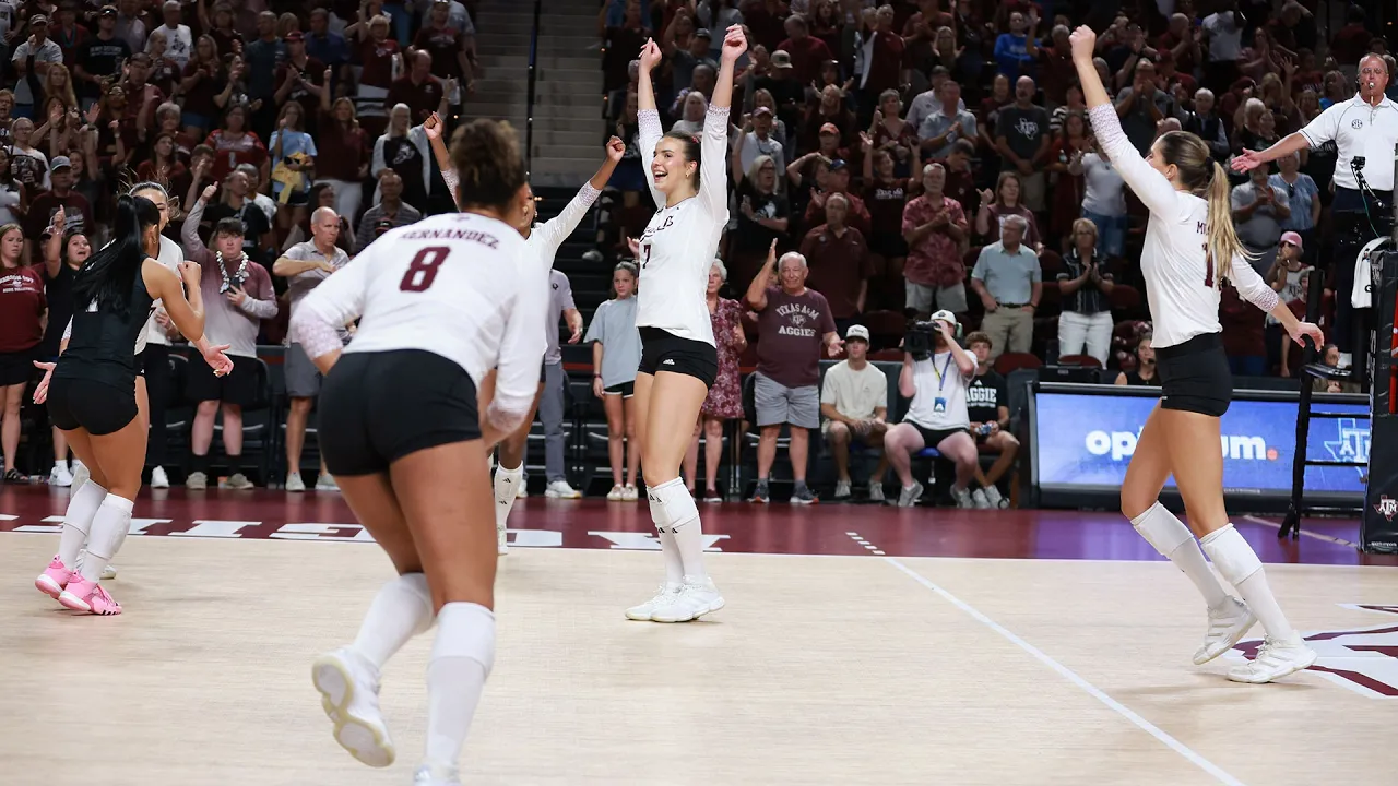 Volleyball Highlights: A&M 3, South Carolina 0