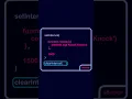Javascript setInterval and clearInterval
