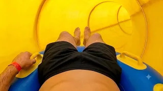 💛 Curvy Tube Water Slide 💦 | Waterpark Cegléd 🇭🇺