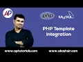 PHP Template Integration PHP Theme Integration Tutorial Hindi