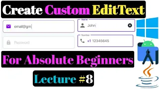 How to make custom edit text in android studio Design custom edittext in android studio
