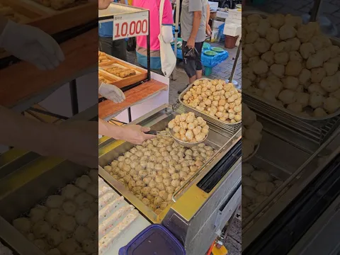 전통 오일장 어묵 만들기 / Making Fish Cake / korean street food
