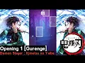 Download Lagu Opening 1 Demon Slayer : Kimetsu no Yaiba -  [Gurenge] - By Lisa | Piano Tiles Anime