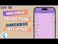 Flutter CheckboxListTile Widget Multiple Selection Checkbox