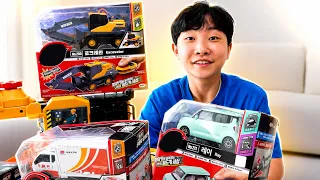 New Truck Car Toy Unboxing with Excavator Sand Play