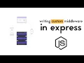 Writing custom middleware in Express Nodejs